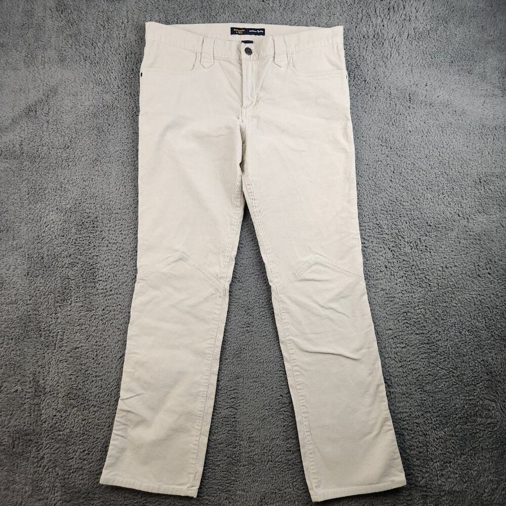 Y2K Abercrombie & Fitch Corduroy Pants Womens Sz 8 Low Rise Flap Pockets Stretch
